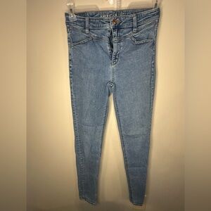 American Eagle Outfitters Women's Denim Super High Rise Jegging Jeans size 8 reg